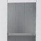 Homeroots White Cornice Molding Curio with Glass Door 401664 - alternate 8