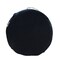 Homeroots 20in Blue Polyester Round Patchwork Indoor Outdoor Pouf Ottoman 517437 - alternate 6