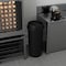Regal Altair 22 Gallon Round Plastic Black Wastebasket with Swing-Top Lid, Heavy-Duty HDPE ZR-TC-500-22RND-BK+LD-500 - alternate 6
