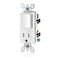 Leviton Combo Switch/Outlet, 15A, 1-1/2hp, Wht T5625-W - alternate 4