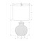 Monarch Specialties Lighting, 16"h, Table Lamp, White Resin, Ivory / Cream Shade, Contemporary I 9777 - alternate 3