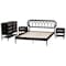 Baxton Studio Florica Art Deco Black Wood Queen 4-Piece Bedroom Set with Two Nightstands 255-14153-14151-14149-14149-ZORO - alternate 10
