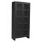 Homeroots 91in Graphite Distressed Solid Wood Frame Accent Cabinet With Two Doors 620846 - alternate 9