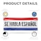 Signmission Se Habla Espanol, 18 Inch x 48 Inch, Vinyl Banner B-30849 - alternate 4