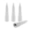 True Spike LUG NUTS Painted White Billet Aluminum 73 Millimeter Length Bullet Style Set Of 4 LGC001WH - alternate 1