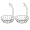 Basicwise Wire Metal Fruit Basket Holder with Banana Hanger, Set of 2 QI003494.2 - alternate 10