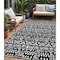 Homeroots 5' X 8' Black And Ivory Southwestern Washable Indoor Outdoor Area Rug 594149 - alternate 1