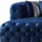 Homeroots Tufted Blue Velvet Modular U Shaped Sofa and Chaise Sectional With Toss Pillows 642271 - alternate 6