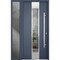 Vdomdoors Steel Door Deux 5755 Gray Graphite Sidelight Exterior Window Stainless Inserts Single Modern Painte DEUX5755EXD-GRE-W36+12 x H80-Left-hand Inswing - alternate 6