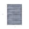 Homeroots 5' X 8' Blue And Charcoal Striped Washable Indoor Outdoor Area Rug 631486 - alternate 8