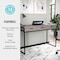 Martha Stewart 19.75 in. D X 47.25 in. W X Engineered Wood, Steel, Gray Top/Oil Rubbed Bronze Frame ZG-ZP-028-GY-BK-MS - alternate 10