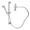 Kingston Brass Shower System with Slide/Grab Bar and Hand Shower, Polished Chrome KCK3321W1 - alternate 1
