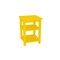 Homeroots 28" Yellow Solid Wood Nightstand 548315 - alternate 1