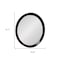 Homeroots 20" Dark Brown Round Wood Framed Accent Mirror 485114 - alternate 7