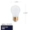 Bulbrite 25w Dimmable Frost A19 Incandescent Light Bulbs Medium (E26) Base, 2700K Warm White Light, 12PK 861946 - alternate 14