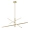 Afx Knoll - LED Pendant - 48in - Light Antique Brass KNOP48LAJUDLB - alternate 1