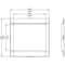 Siemens cover frame for door cutout 104.6 x 100.8 mm WxH accessory for: circuit 3VA9233-0SB30 - alternate 3