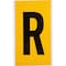 Brady Outdoor Vinyl 6 in Black on Yellow Letters R Card 1570-R - alternate 1
