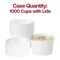 Smarty Had A Party 8 oz. Squat Paper Soup Cups with Lids, 2000PK 608CS-CASE - alternate 7