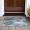 Homeroots 2' X 3' Teal Abstract Washable Non Skid Indoor Outdoor Area Rug 563619 - alternate 9