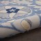 Homeroots 3' X 5' Blue And Gray Floral Power Loom Area Rug 521654 - alternate 9