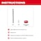 Milwaukee Tool Core Center Bit, SDS Max, Dry, Steel Cutter 48-20-5498 - alternate 4