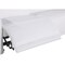Homeroots 80" White Top Grain Leather Reclining Metal USB Sofa 720382 - alternate 10