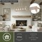 Vaxcel Pratt 5-Light Linear Chandelier, Two-Tone Brushed Nickel, Farmhouse Cage, 34-In. Wide H0332 - alternate 9