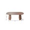 Homeroots 79" Brown Solid Wood Double Pedestal Base Oval Dining Table 720468 - alternate 5
