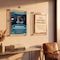 Azar Displays Floating Acrylic Wall Frame, White Stand Off Caps, 16 inx20 in Graphic Size, 20 inx24 in Overall Size 105522-WHT - alternate 7