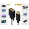 Sanoxy 3ft Gold Plated Premium DisplayPort to VGA Male to Male Cable 28AWG SNX-CBL-LDR-DP104-1103 - alternate 1