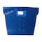 Flipside Corrugated Postal Storage Tote, 18-1/4 in L x 13-1/4 in W x 11-3/5 in H, Blue, Plastic, 4 PK 40162 - alternate 8