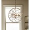 Homeroots White And Gold Empire Six Light Metal and Beads Dimmable Chandelier 611337 - alternate 1