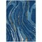 Homeroots 3' X 5' Navy Blue Gold And Copper Abstract Washable Indoor Outdoor Area Rug 600240 - alternate 9