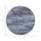 Homeroots 8' Blue And Charcoal Round Abstract Washable Indoor Outdoor Area Rug 630917 - alternate 5
