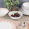 Ultra By Gibson Piper Point 12 Piece Opal Glass Dinnerware Set in White With Red Accents 138950.12 - alternate 5