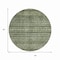 Homeroots 8' Olive Green Gray And Fern Green Round Southwestern Washable Indoor Outdoor Area Rug 615970 - alternate 8