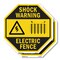 Signmission Shock Warning Electric Fence, 10 inch X 10 inch, Aluminum Metal Signs, 2PK OC-A-2PACK-10-51 - alternate 1