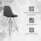 Leisuremod Cresco Acrylic Barstool - Modern ABS Plastic Counter Stool with Steel Legs & Footrest, 2PK CRBL-30TBL2 - alternate 7