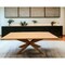 Homeroots 79" Natural Solid Wood Pedestal Base Dining Table 488687 - alternate 6