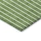 Homeroots 10' X 14' Green And Gray Striped Washable Indoor Outdoor Area Rug 597162 - alternate 8