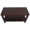 Homeroots Rectangular Teak Shower Stool Or Bench With Shelf In Brown Finish 376668 - alternate 8