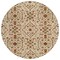 Homeroots 8' Ivory Brown And Red Round Floral Washable Indoor Outdoor Area Rug 604597 - alternate 7