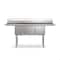 Koolmore 75 in. Three Compartment Sink, Bowl Size 15x15x14, 16 Gauge Stainless-Steel with 2 Drainboards KM-SC151514-15B316 - alternate 9