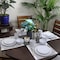 Elama 's Luxurious Medici Pearl 16 Piece Dinnerware Set in Slate and Stone Pearl with Setting for 4 EL-MEDICIPEARL - alternate 5