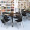 Regency Round Kee Mobile Adjustable Classroom Table W/ 4 Andy Chairs, 48 in W, 48 in L, Neo Walnut TB48RNDNWAPCBK40BK - alternate 6