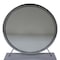 Homeroots 19" Gray Round Metal Framed Freestanding Mirror 485940 - alternate 6