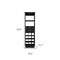 Homeroots 63in Black Wood Bar Cabinet With Two Drawers 535070 - alternate 5