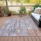 Homeroots 5' X 8' Copper And Gray Abstract Washable Indoor Outdoor Area Rug 632114 - alternate 8