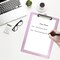 Acrimet 3 Pack Clipboard Letter Size Low Profile Clip & Side Rulers, Durable Plastic, Clear Pink, 3PK 134.8 - alternate 9